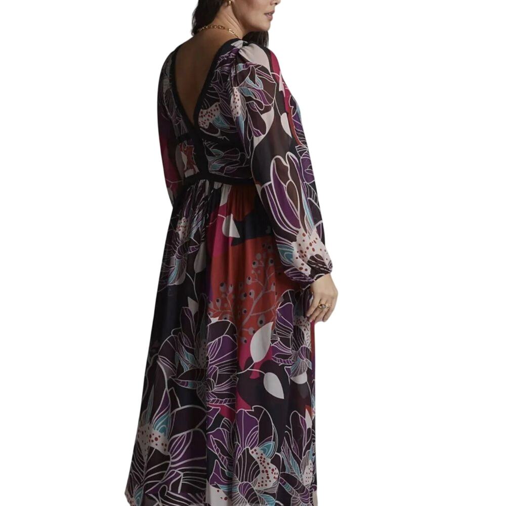 LetMeBe by Anthropologie Midi Dress Bold Print, Size Small new with tag - Picture 8 of 14